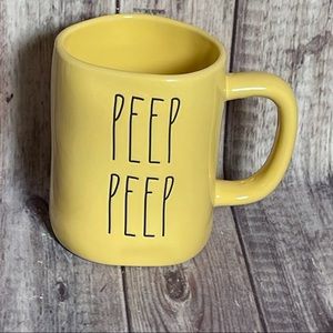 Rae Dunn PEEP PEEP yellow mug new